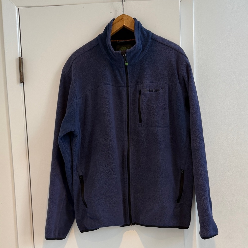 Timberland Men's Navy Fleece Jacket, size Large